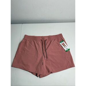 NWT Pacific Trail Women's Athletic Shorts Front /Side Pockets Dust Pink Size XL